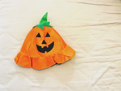 かぼちゃ型帽子